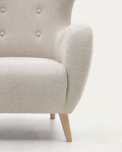 Load image into Gallery viewer, Patio beige armchair with solid beech wood legs FSC Mix Credit - image 9