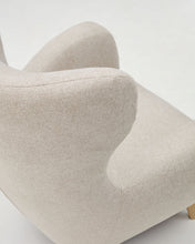 Load image into Gallery viewer, Patio beige armchair with solid beech wood legs FSC Mix Credit - image 12