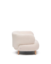Load image into Gallery viewer, Luisa armchair in ecru boucle with solid beech wood legs 90 cm - image 3