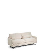 Load image into Gallery viewer, Veliro beige chenille 2-seater sofa with black steel legs 210cm FSC Mix Credit - image 2