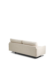 Load image into Gallery viewer, Veliro beige chenille 2-seater sofa with black steel legs 210cm FSC Mix Credit - image 4