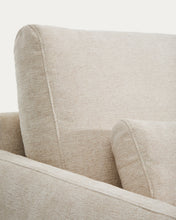 Load image into Gallery viewer, Veliro beige chenille 2-seater sofa with black steel legs 210cm FSC Mix Credit - image 9