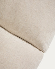 Load image into Gallery viewer, Veliro beige chenille 2-seater sofa with black steel legs 210cm FSC Mix Credit - image 11