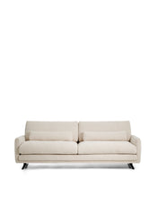 Load image into Gallery viewer, Veliro beige chenille 3-seater sofa with black steel legs 240cm FSC Mix Credit