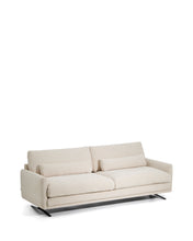 Load image into Gallery viewer, Veliro beige chenille 3-seater sofa with black steel legs 240cm FSC Mix Credit - image 2