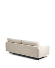 Load image into Gallery viewer, Veliro beige chenille 3-seater sofa with black steel legs 240cm FSC Mix Credit - image 4