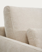 Load image into Gallery viewer, Veliro beige chenille 3-seater sofa with black steel legs 240cm FSC Mix Credit - image 10