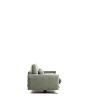 Load image into Gallery viewer, Veliro green velvet 3-seater sofa with black steel legs 240cm FSC Mix Credit - image 3
