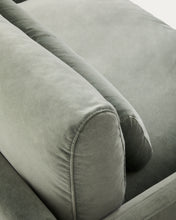 Load image into Gallery viewer, Veliro green velvet 3-seater sofa with black steel legs 240cm FSC Mix Credit - image 12