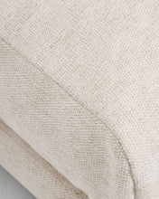 Load image into Gallery viewer, Veliro beige chenille footrest with black steel legs 85 x 90cm FSC Mix Credit - image 6