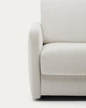 Load image into Gallery viewer, Nuala 2-seater sofa bed in pearl-coloured chenille 184cm - image 8