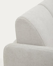 Load image into Gallery viewer, Nuala 2-seater sofa bed in pearl-coloured chenille 184cm - image 10
