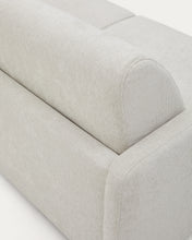 Load image into Gallery viewer, Nuala 2-seater sofa bed in pearl-coloured chenille 184cm - image 11