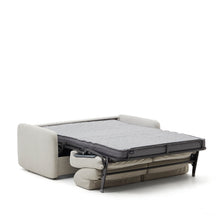 Load image into Gallery viewer, Nuala 3-seater sofa bed in pearl-coloured chenille 204cm - image 6