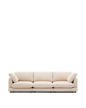 Load image into Gallery viewer, Gala 4-seater beige chenille sofa FSC Mix Credit 300cm
