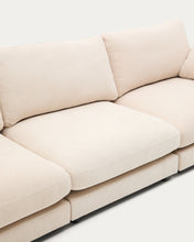 Load image into Gallery viewer, Gala 4-seater beige chenille sofa FSC Mix Credit 300cm - image 7