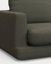 Load image into Gallery viewer, Gala 3-seater sofa in dark green chenille FSC Mix Credit 210 cm - image 6