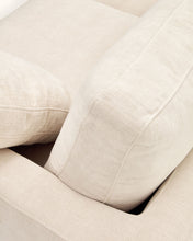 Load image into Gallery viewer, Gala 3-seater beige chenille sofa FSC Mix Credit 210cm - image 15