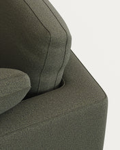 Load image into Gallery viewer, Gala 4-seater sofa with left-hand chaise longue in dark green chenille FSC Mix Credit 300 cm - image 6