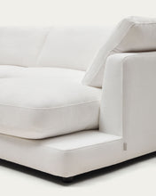 Load image into Gallery viewer, Gala 4-seater sofa with right chaise longue in white chenille FSC Mix Credit 300cm - image 10