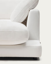 Load image into Gallery viewer, Gala 4-seater sofa with right chaise longue in white chenille FSC Mix Credit 300cm - image 11