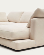 Load image into Gallery viewer, Gala 4-seater sofa with right chaise longue in beige chenille FSC Mix Credit 300cm - image 11