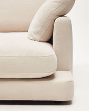 Load image into Gallery viewer, Gala 4-seater sofa with right chaise longue in beige chenille FSC Mix Credit 300cm - image 12