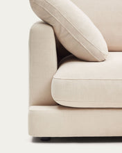 Load image into Gallery viewer, Gala 4-seater sofa with right chaise longue in beige chenille FSC Mix Credit 300cm - image 16
