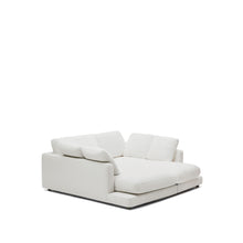 Load image into Gallery viewer, Gala 3-seater sofa with double chaise longue in white chenille FSC Mix Credit 210cm