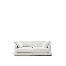 Load image into Gallery viewer, Gala 3-seater sofa with double chaise longue in white chenille FSC Mix Credit 210cm - image 3
