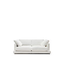 Load image into Gallery viewer, Gala 3-seater sofa with double chaise longue in white chenille FSC Mix Credit 210cm - image 4
