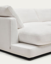 Load image into Gallery viewer, Gala 3-seater sofa with double chaise longue in white chenille FSC Mix Credit 210cm - image 6