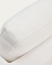 Load image into Gallery viewer, Gala 3-seater sofa with double chaise longue in white chenille FSC Mix Credit 210cm - image 9