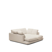 Load image into Gallery viewer, Gala 3-seater sofa with double chaise longue in beige chenille FSC Mix Credit 210cm