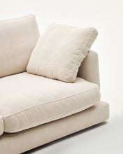 Load image into Gallery viewer, Gala 6-seater beige chenille sofa FSC Mix Credit 390cm - image 11