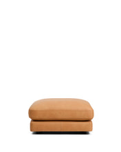 Load image into Gallery viewer, Gala brown leather footrest 90 x 90cm