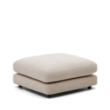 Load image into Gallery viewer, Gala beige chenille footrest FSC Mix Credit 90 x 90cm - image 2
