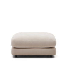 Load image into Gallery viewer, Gala beige chenille footrest FSC Mix Credit 90 x 90cm - image 4