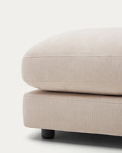 Load image into Gallery viewer, Gala beige chenille footrest FSC Mix Credit 90 x 90cm - image 5