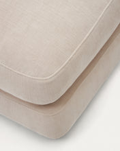 Load image into Gallery viewer, Gala beige chenille footrest FSC Mix Credit 90 x 90cm - image 6