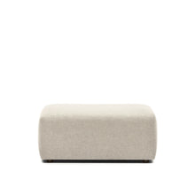 Load image into Gallery viewer, Neom end pouffe in beige, 75 x 89 cm FSC Mix Credit