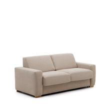Load image into Gallery viewer, Anley beige 2-seater sofa bed with solid beech wood legs 204cm FSC Mix Credit - image 3