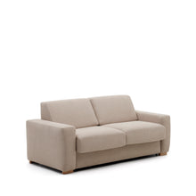 Load image into Gallery viewer, Anley beige 2-seater sofa bed with solid beech wood legs 204cm FSC Mix Credit - image 4