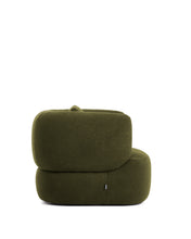 Load image into Gallery viewer, Martina dark green bouclé swivel armchair with cushion FSC Mix Credit - image 3