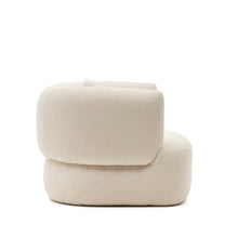 Load image into Gallery viewer, Martina ecru bouclé swivel armchair with cushion FSC Mix Credit - image 5