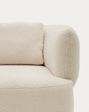 Load image into Gallery viewer, Martina ecru bouclé swivel armchair with cushion FSC Mix Credit - image 12