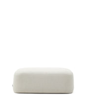 Load image into Gallery viewer, Martina ecru chenille footrest 123 x 85cm - image 2