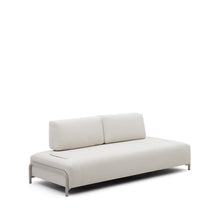 Load image into Gallery viewer, Compo module beige chenille 3-seater with beige metal structure 232 cm FSC Mix Credit - image 4