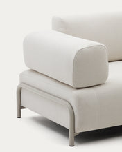 Load image into Gallery viewer, Compo beige chenille 3-seater sofa with beige metal structure 232 cm FSC Mix Credit - image 16