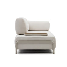 Load image into Gallery viewer, Compo 3-seater beige chenille sofa, small tray oak veneer and beige metal structure 232cm FSC Mix Credit - image 5